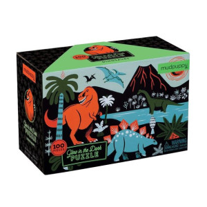 Mudpuppy Puzzle świecące w ciemności Dinozaury 100 elementów