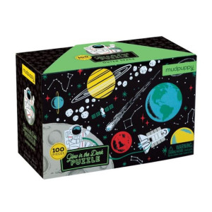 Mudpuppy Puzzle świecące w ciemności Kosmos 100 elementów