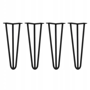 Hairpin legs metalowa noga do stołu 43 cm 3 pręty