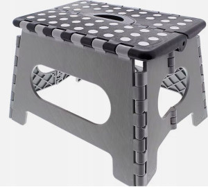 Taboret Stołek Składany Pod Prysznic Grey 150 Kg
