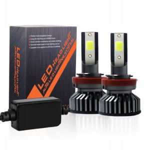 Led H11 H9 H8 Mini Żarówki 20000lm Cob 100w Mocne