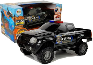Auto Z Naciągiem Pick Up Terenowe Czarne