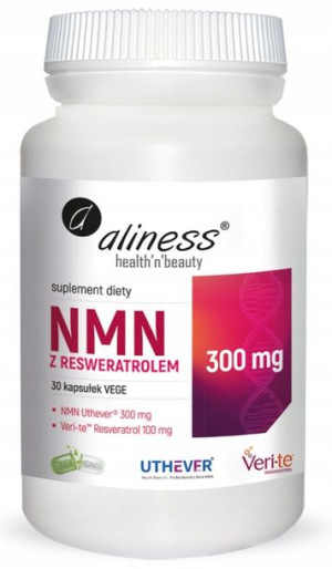 NMN z Resveratrolem 30 kaps., Aliness