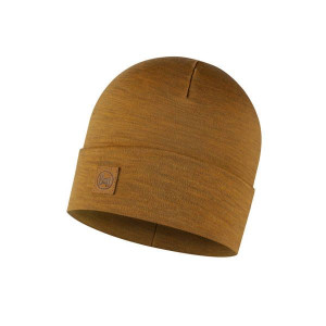 BUFF Czapka MERINO HEAVYWEIGHT Solid Mustard