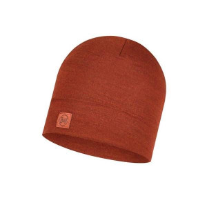 BUFF Czapka MERINO HEAVYWEIGHT Solid sienna