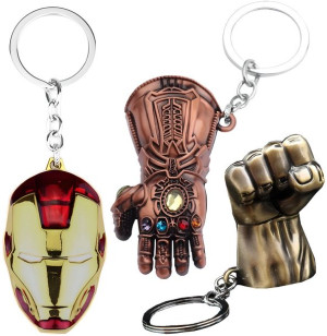 3x Brelok Zawieszka Do Kluczy Ironman Thanos Hulk