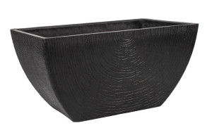 Ekologiczna Czarna Donica Z Kompozytu 41x26x21 Cm