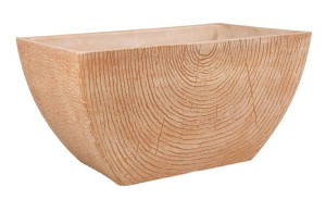 Ekologiczna Beżowa Donica Z Kompozytu 41x26x21h Cm
