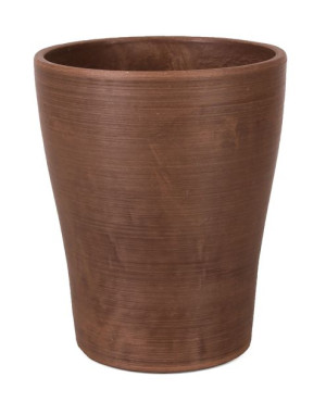 Brązowa Doniczka Ekologiczna Z Recyklingu 15x15x19 Cm