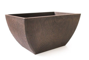 Ekologiczna Brązowa Donica Z Kompozytu 41x26x21 Cm
