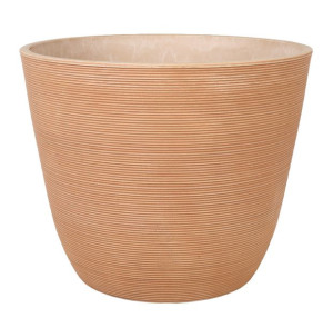 Beżowa Doniczka Z Kompozytu 35x35x28 Cm
