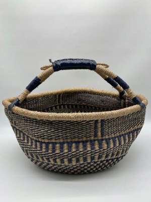 Kosz hand made BOLGA HIT BOHO afrykański niebieski