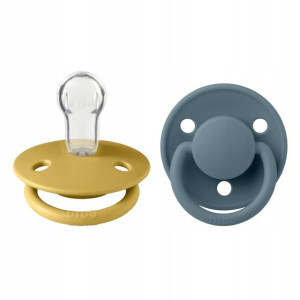 Bibs Smoczek De Lux 2-Pack Mustard & Petrol
