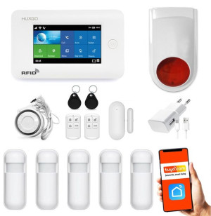 Bezprzewodowy alarm GSM + WiFi HXA006 2G z aplikacją TUYA SMART
