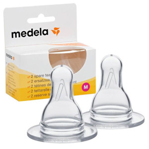 Medela Smoczek Do Butelki M Średni Przepływ 2szt.