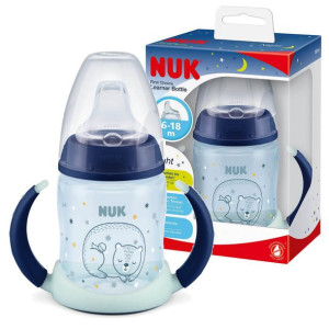 Nuk Butelka Niekapek Kubek Uchwyty Świeci 150ml