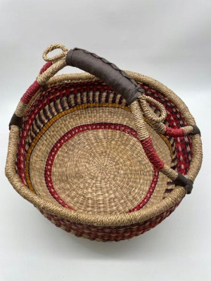 Kosz hand made BOLGA HIT BOHO afrykański czerwony