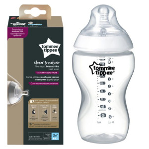 Tommee Tippee Butelka Antykolkowa 340ml Smoczek 3m
