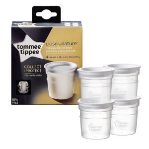Tommee Tippee Pojemnik Na Mleko Pokarm Mamy 4szt