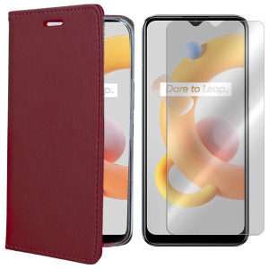 Etui Do Realme C11 2021 Pokrowiec Magnetic + Szkło