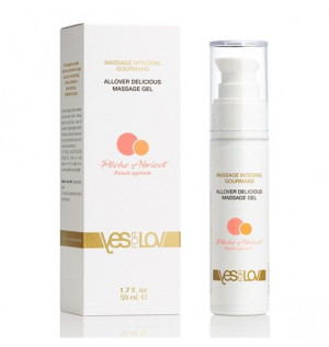 YESforLOV Allover Lubricating Massage Gel Peach Apricot 50 ml