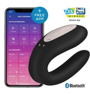 Satisfyer Double Joy Black incl. Bluetooth and App