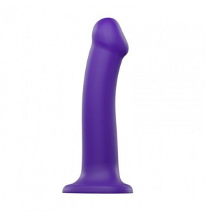 Silicone Bendable Dildo Double Density Purple L