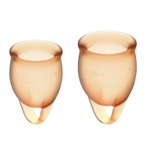 Feel Confident Menstrual Cup Set Orange