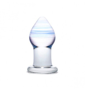 Glas - Amethyst Rain Glass Butt Plug