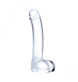 Glas - Realistic Curved Glass G-Spot Dildo