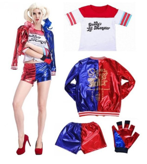 Strój Przebranie Harley Quinn Joker Cosplay S
