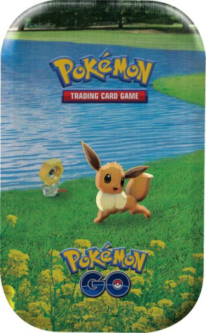 Karty Pokémon Go TCG Tin Puszka 2x booster moneta Eevee