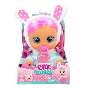CRY BABIES CONEY Płacząca lalka Królik UBIERANA