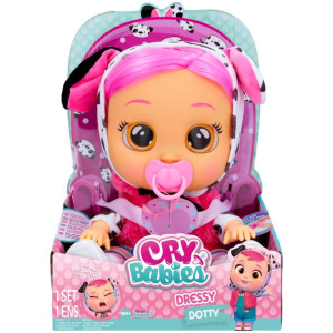CRY BABIES DOTTY Płacząca lalka Piesek UBIERANA