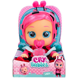 CRY BABIES LADY Płacząca lalka Biedronka UBIERANA
