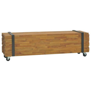 Stojak pod telewizor, 110x30x32,5 cm, lite drewno tekowe