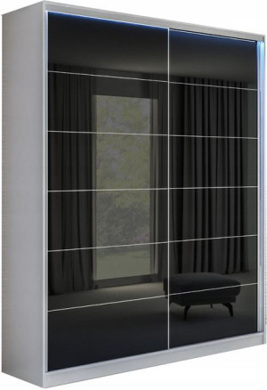 Szafa Melissa 180 X 250 - Czarny Lacobel