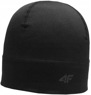 4f Męska Zimowa Czapka Czarna Caf003 20s R-s/m