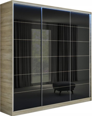 Szafa Laila 190 X 250 3d Lacobel - Sonoma