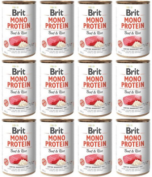 Brit Mono Protein Beef & Rice 12 x 400 g