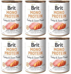 Brit Mono Protein Turkey & Potato 6 x 400 g