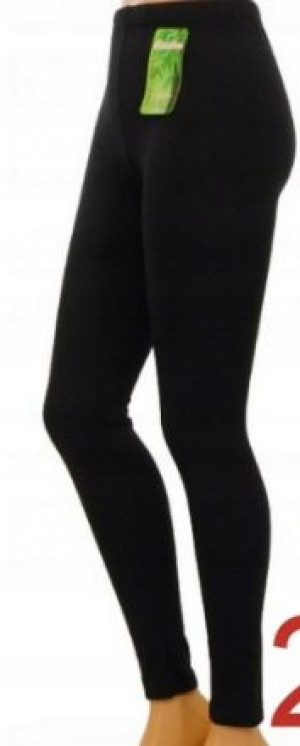 Gładkie LEGGINSY DAMSKIE lekko ocieplane 3/4XL