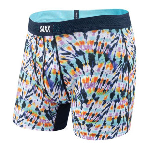 Bokserki męskie SAXX HOT SHOT BOXER BRIEF FLY MULTI TIDAL WAVE