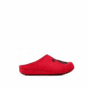 Damskie kapcie czerwone Panto fino KK267046 - Rozmiar: 39