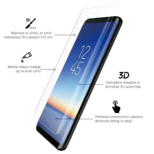 X-Doria Armour 3D Glass - Szkło ochronne 9H na cały ekran Samsung Galaxy S9