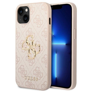 Guess 4G Big Metal Logo - Etui iPhone 14 Plus (różowy)