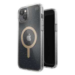 Speck Presidio Perfect-Clear with Glitter + MagSafe - Etui iPhone 14 Plus z