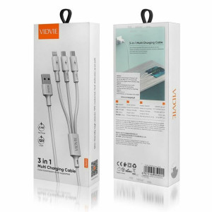 Kabel VIDVIE CB4013 Type C/Type C PD 100W 1m biały