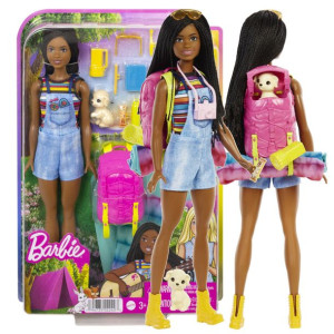 Barbie Lalka Brooklyn Na Kempingu Piesek Akcesoria