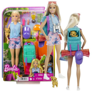 Lalka Barbie Na Kempingu + Akcesoria Piesek